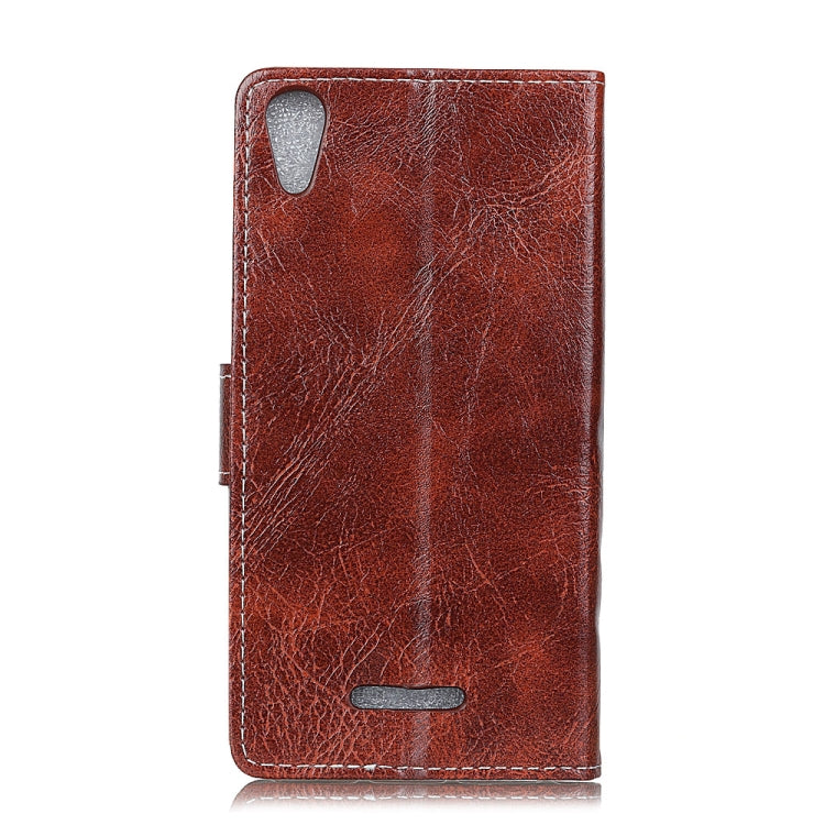 Wiko LENNY 4 Retro Crazy Horse Texture Horizontal Flip Leather Case with Holder & Card Slots & Wallet & Photo Frame