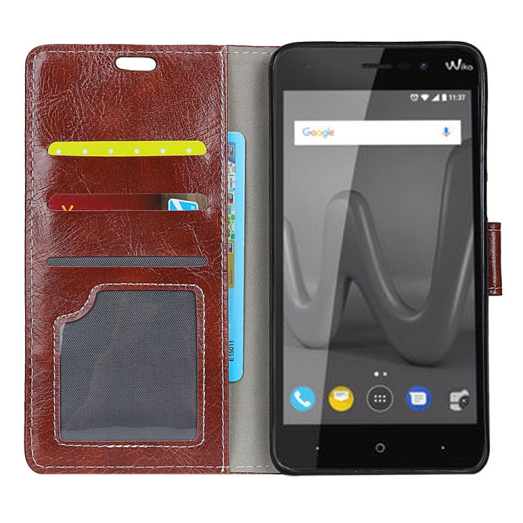 Wiko LENNY 4 Retro Crazy Horse Texture Horizontal Flip Leather Case with Holder & Card Slots & Wallet & Photo Frame
