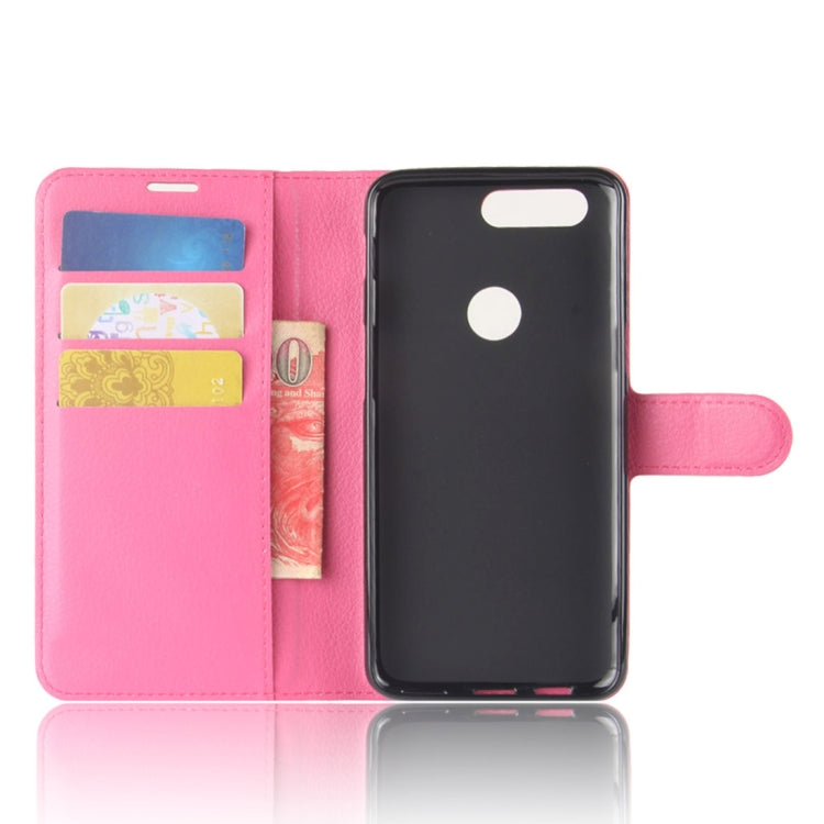 For OnePlus 5T Litchi Texture Horizontal Flip PU Leather Case with Holder & Card Slots & Wallet