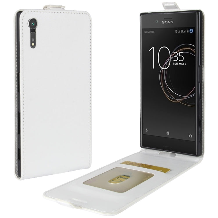 For Sony Xperia XZs / XZ Crazy Horse Texture Vertical Flip Leather Case with Card Slot & Photo Frame