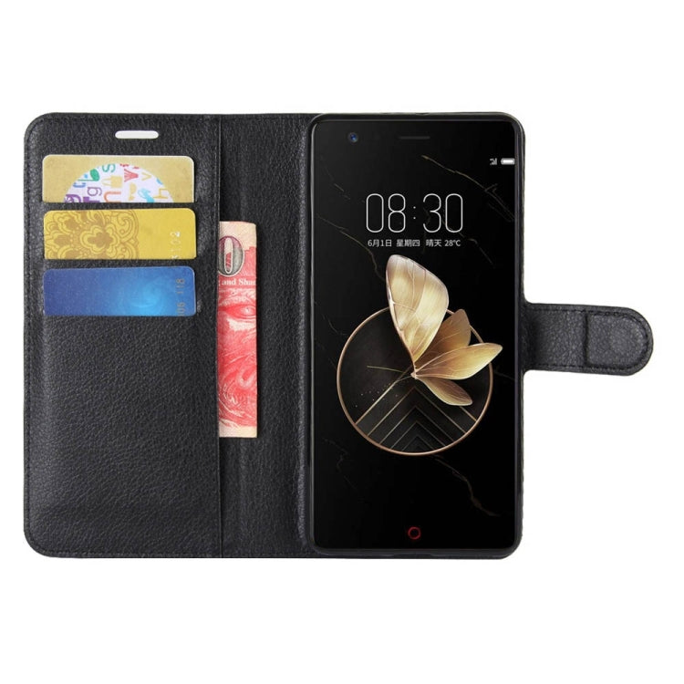 For ZTE Nubia Z17 Litchi Texture Horizontal Flip Leather Case with Holder & Card Slots & Wallet