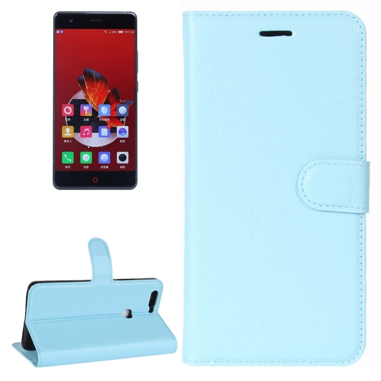 For ZTE Nubia Z17 Litchi Texture Horizontal Flip Leather Case with Holder & Card Slots & Wallet