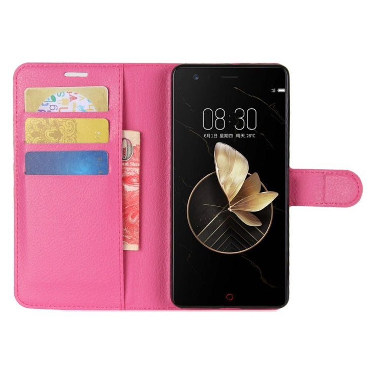 For ZTE Nubia Z17 Litchi Texture Horizontal Flip Leather Case with Holder & Card Slots & Wallet