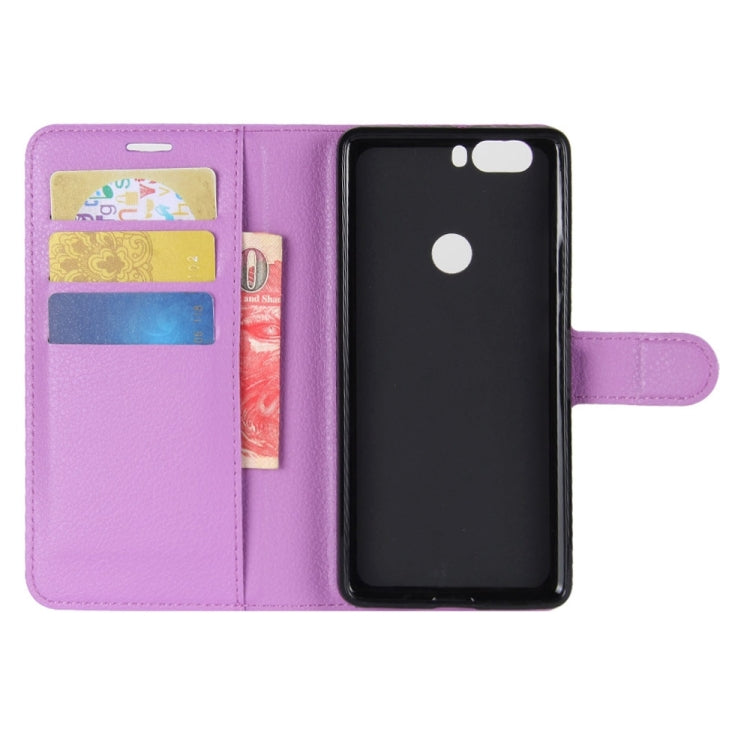 For ZTE Nubia Z17 Litchi Texture Horizontal Flip Leather Case with Holder & Card Slots & Wallet