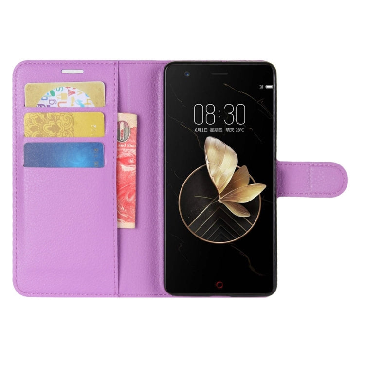 For ZTE Nubia Z17 Litchi Texture Horizontal Flip Leather Case with Holder & Card Slots & Wallet