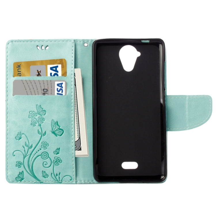 Pressed Flowers Horizontal Flip Leather Case for Wiko U Feel Lite, with Magnetic Buckle & Holder & Card Slots & Wallet