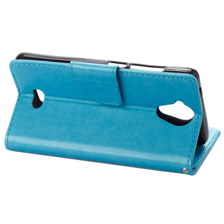 Pressed Flowers Horizontal Flip Leather Case for Wiko U Feel Lite, with Magnetic Buckle & Holder & Card Slots & Wallet