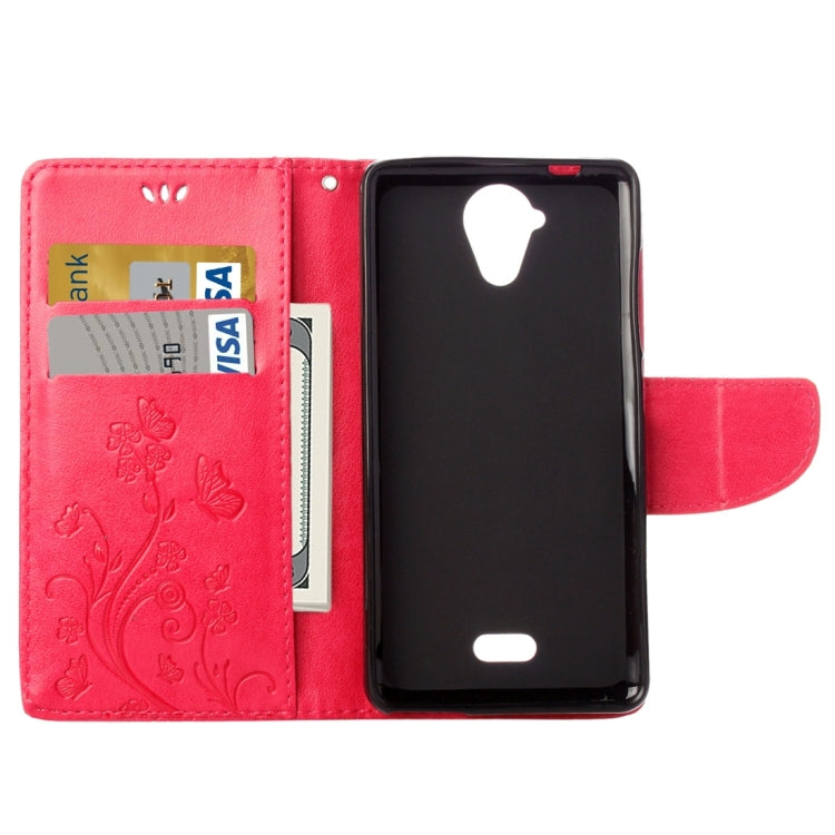 Pressed Flowers Horizontal Flip Leather Case for Wiko U Feel Lite, with Magnetic Buckle & Holder & Card Slots & Wallet