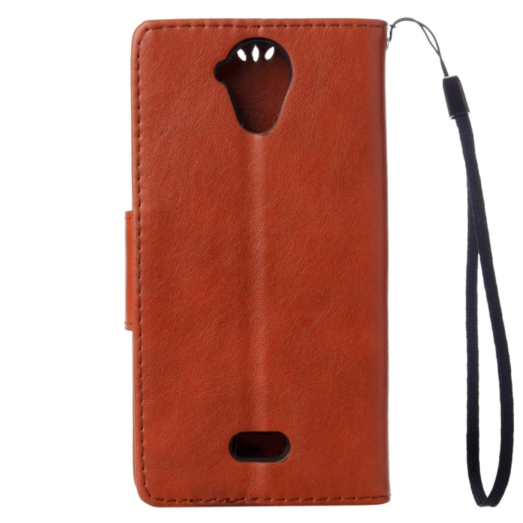 Pressed Flowers Horizontal Flip Leather Case for Wiko U Feel Lite, with Magnetic Buckle & Holder & Card Slots & Wallet