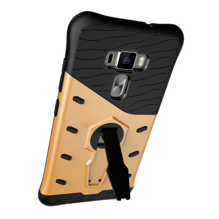 For ASUS ZenFone 3 / ZE552KL Shock-Resistant 360 Degree Spin Tough Armor TPU+PC Combination Case with Holder