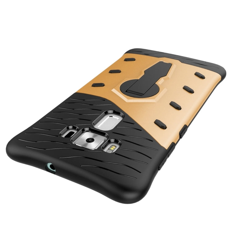 For ASUS ZenFone 3 Deluxe ZS570KL 5.7 inch Shock-Resistant 360 Degree Spin Tough Armor TPU+PC Combination Case with Holder