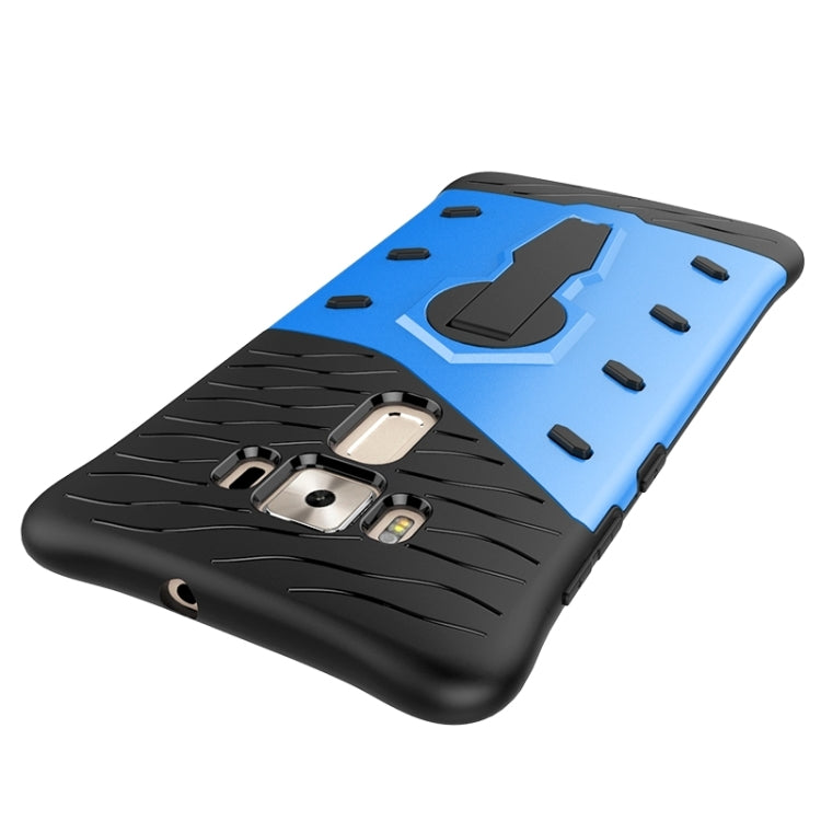 For ASUS ZenFone 3 Deluxe ZS570KL 5.7 inch Shock-Resistant 360 Degree Spin Tough Armor TPU+PC Combination Case with Holder