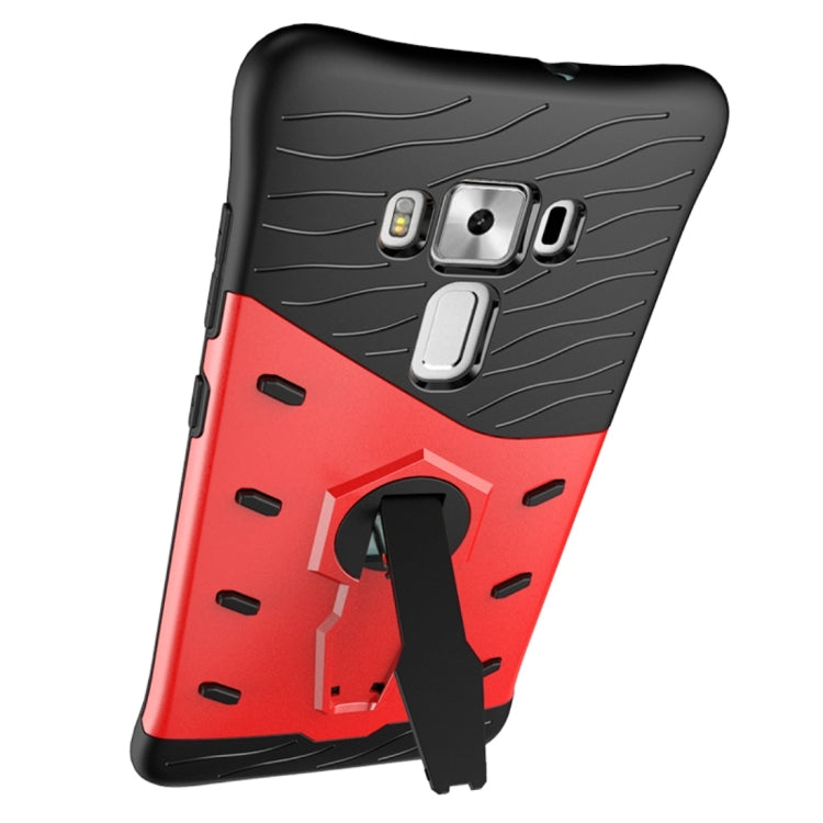 For ASUS ZenFone 3 Deluxe ZS570KL 5.7 inch Shock-Resistant 360 Degree Spin Tough Armor TPU+PC Combination Case with Holder