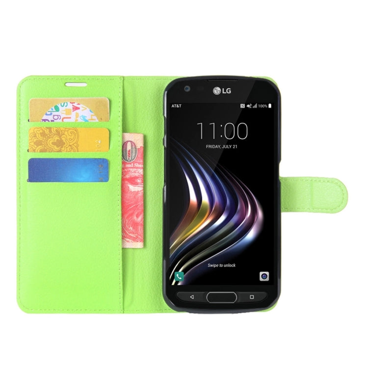 For LG X Venture Litchi Texture Horizontal Flip Leather Case with Holder & Card Slots & Wallet