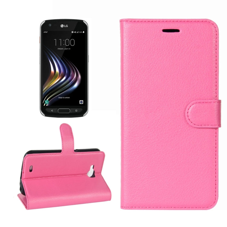 For LG X Venture Litchi Texture Horizontal Flip Leather Case with Holder & Card Slots & Wallet