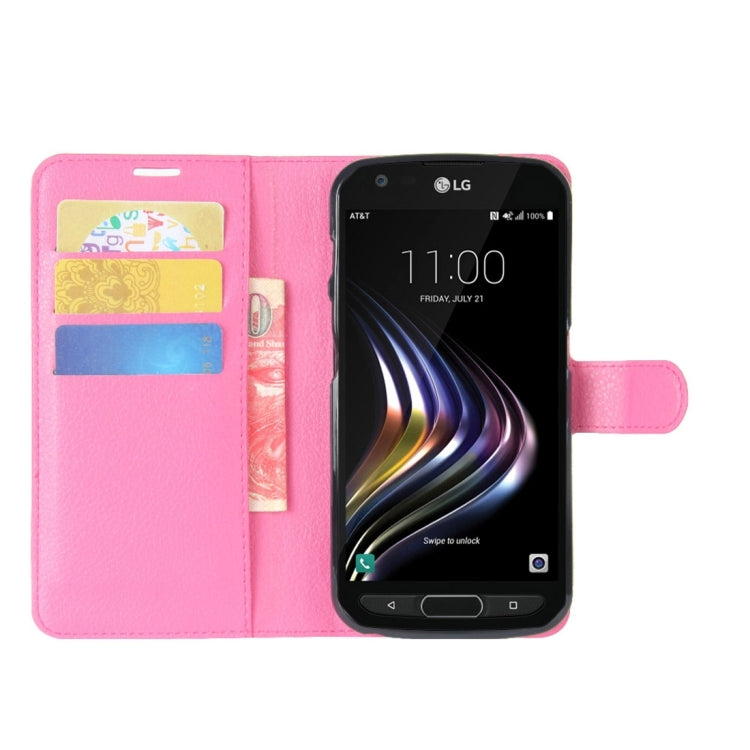 For LG X Venture Litchi Texture Horizontal Flip Leather Case with Holder & Card Slots & Wallet