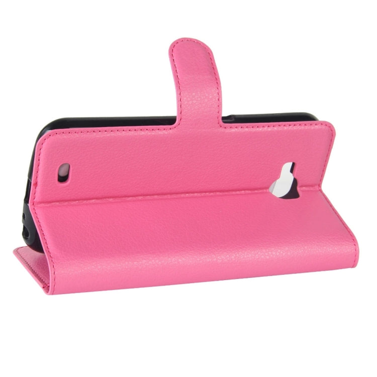 For LG X Venture Litchi Texture Horizontal Flip Leather Case with Holder & Card Slots & Wallet