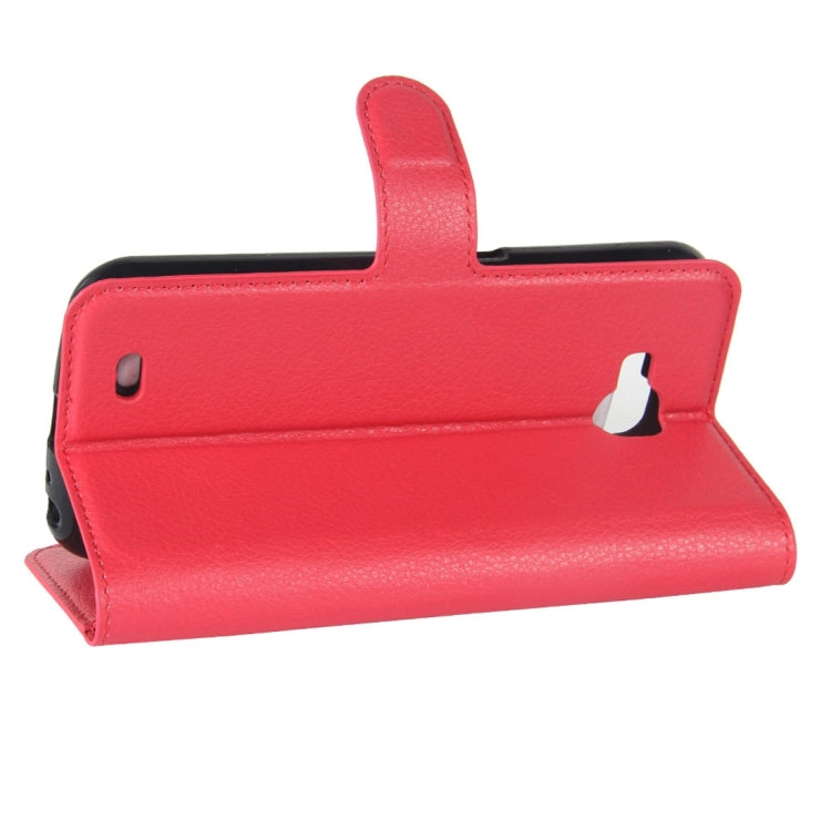 For LG X Venture Litchi Texture Horizontal Flip Leather Case with Holder & Card Slots & Wallet