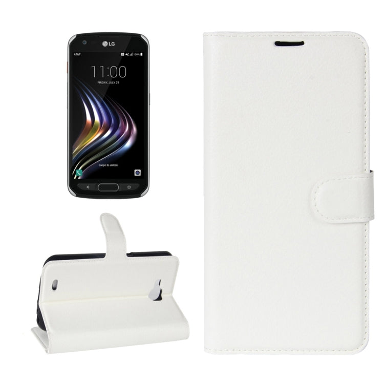 For LG X Venture Litchi Texture Horizontal Flip Leather Case with Holder & Card Slots & Wallet