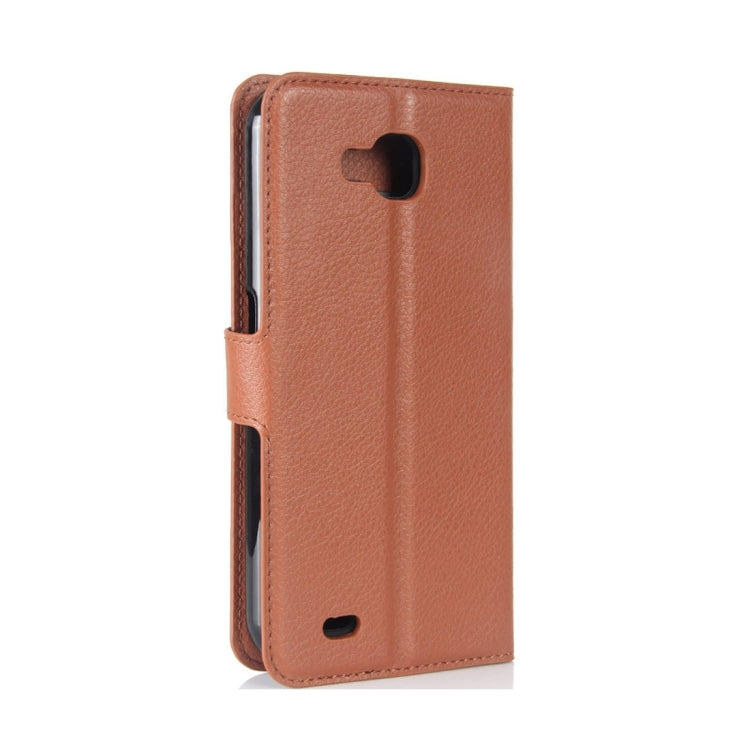 For LG X Venture Litchi Texture Horizontal Flip Leather Case with Holder & Card Slots & Wallet