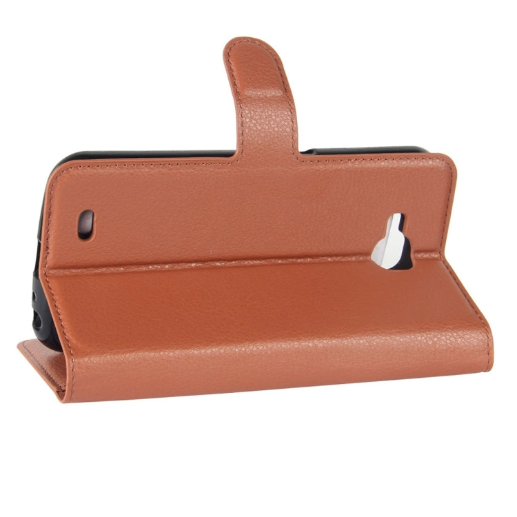 For LG X Venture Litchi Texture Horizontal Flip Leather Case with Holder & Card Slots & Wallet