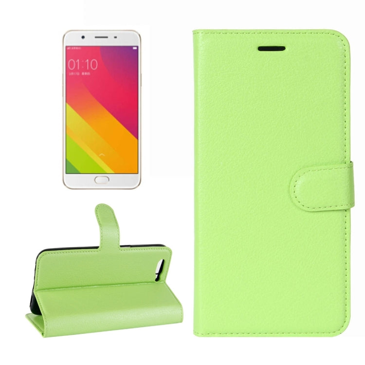 For OPPO R11 Plus Litchi Texture Horizontal Flip Leather Case with Holder & Card Slots & Wallet