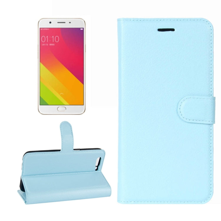 For OPPO R11 Plus Litchi Texture Horizontal Flip Leather Case with Holder & Card Slots & Wallet