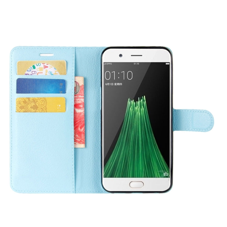 For OPPO R11 Plus Litchi Texture Horizontal Flip Leather Case with Holder & Card Slots & Wallet