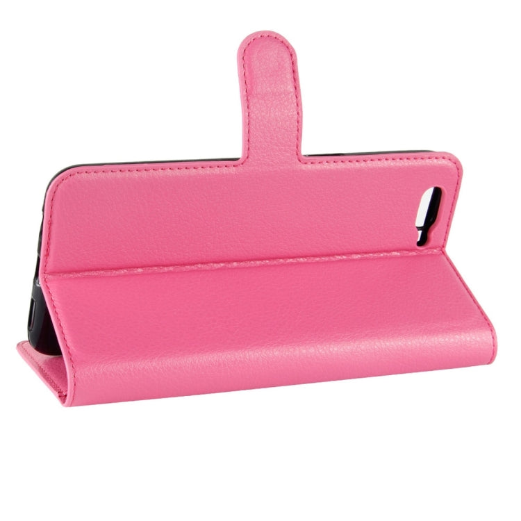 For OPPO R11 Plus Litchi Texture Horizontal Flip Leather Case with Holder & Card Slots & Wallet