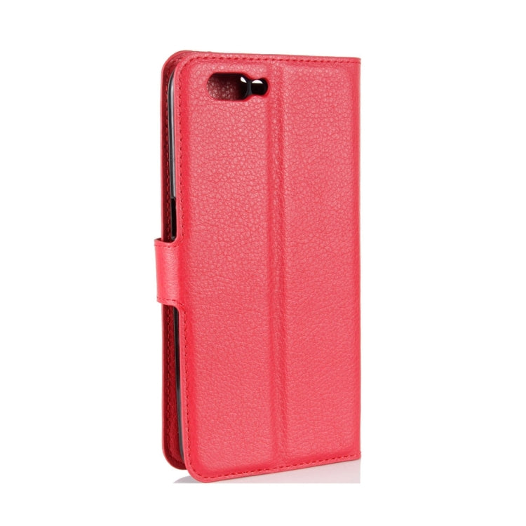 For OPPO R11 Plus Litchi Texture Horizontal Flip Leather Case with Holder & Card Slots & Wallet