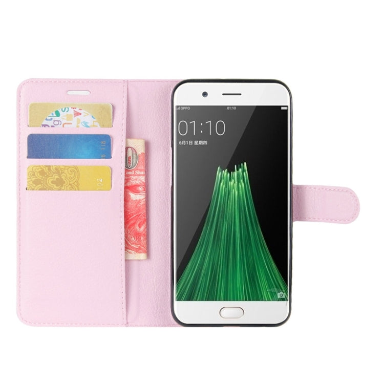 For OPPO R11 Litchi Texture Horizontal Flip Leather Case with Holder & Card Slots & Wallet