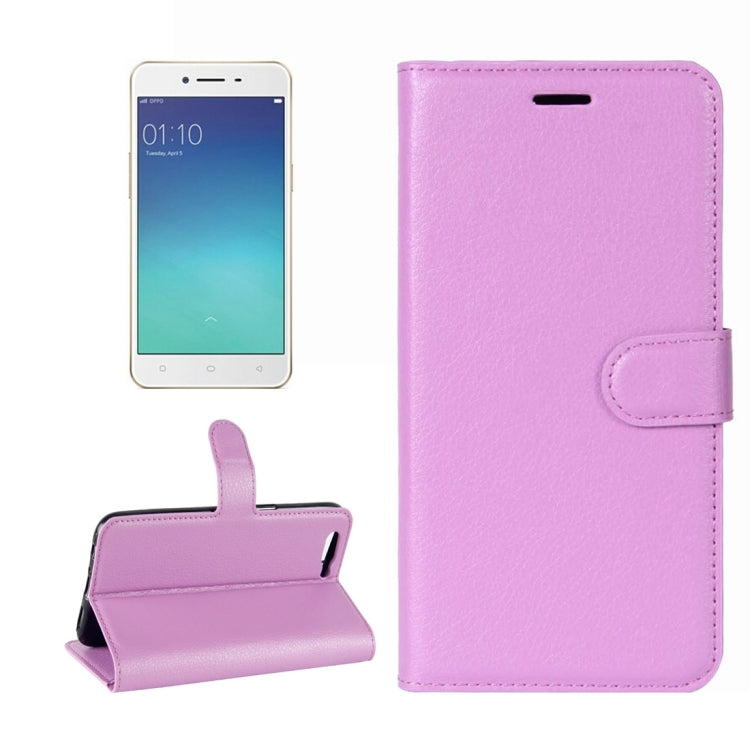 For OPPO R11 Litchi Texture Horizontal Flip Leather Case with Holder & Card Slots & Wallet