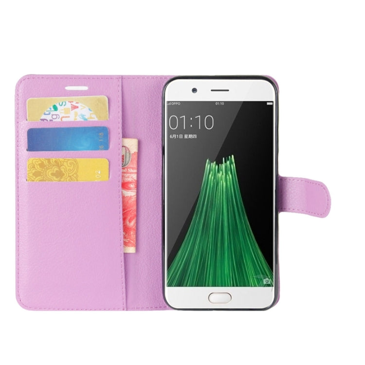 For OPPO R11 Litchi Texture Horizontal Flip Leather Case with Holder & Card Slots & Wallet