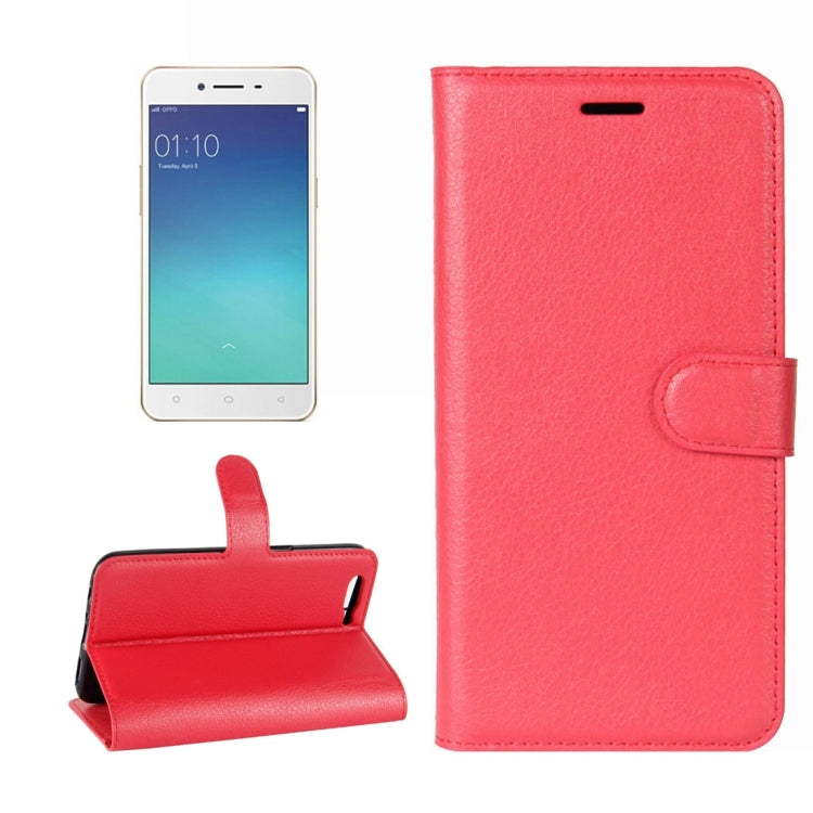 For OPPO R11 Litchi Texture Horizontal Flip Leather Case with Holder & Card Slots & Wallet