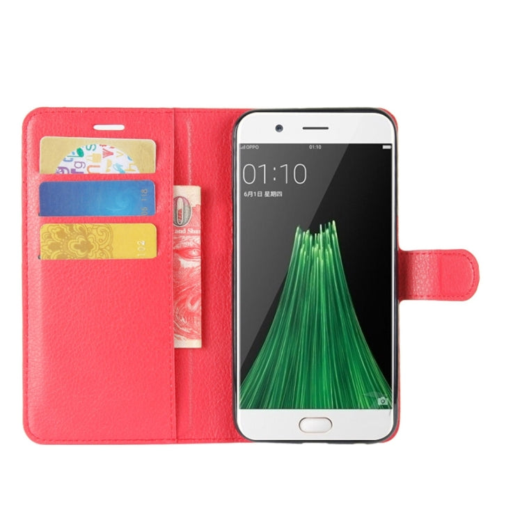 For OPPO R11 Litchi Texture Horizontal Flip Leather Case with Holder & Card Slots & Wallet