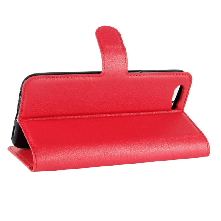 For OPPO R11 Litchi Texture Horizontal Flip Leather Case with Holder & Card Slots & Wallet