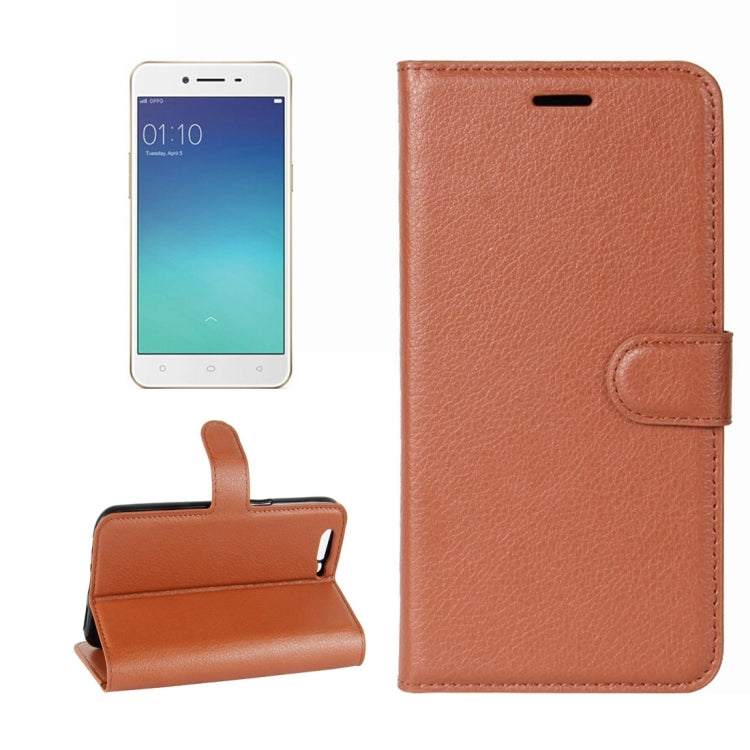 For OPPO R11 Litchi Texture Horizontal Flip Leather Case with Holder & Card Slots & Wallet