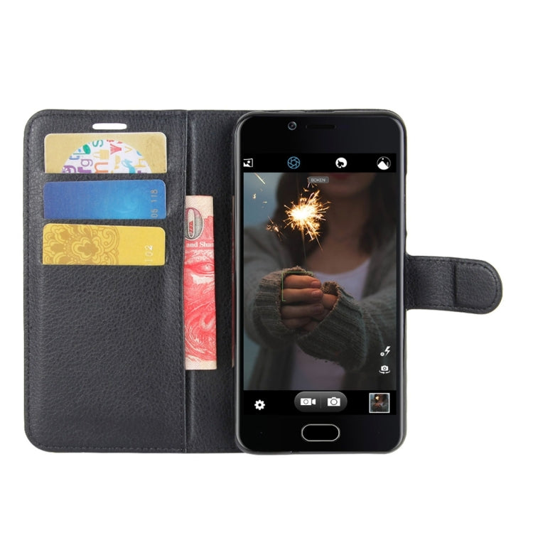 For Doogee Shoot 2 Litchi Texture Horizontal Flip Leather Case with Holder & Card Slots & Wallet