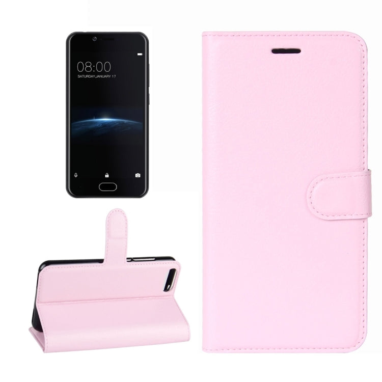 For Doogee Shoot 2 Litchi Texture Horizontal Flip Leather Case with Holder & Card Slots & Wallet