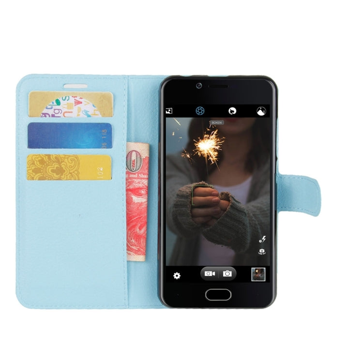 For Doogee Shoot 2 Litchi Texture Horizontal Flip Leather Case with Holder & Card Slots & Wallet