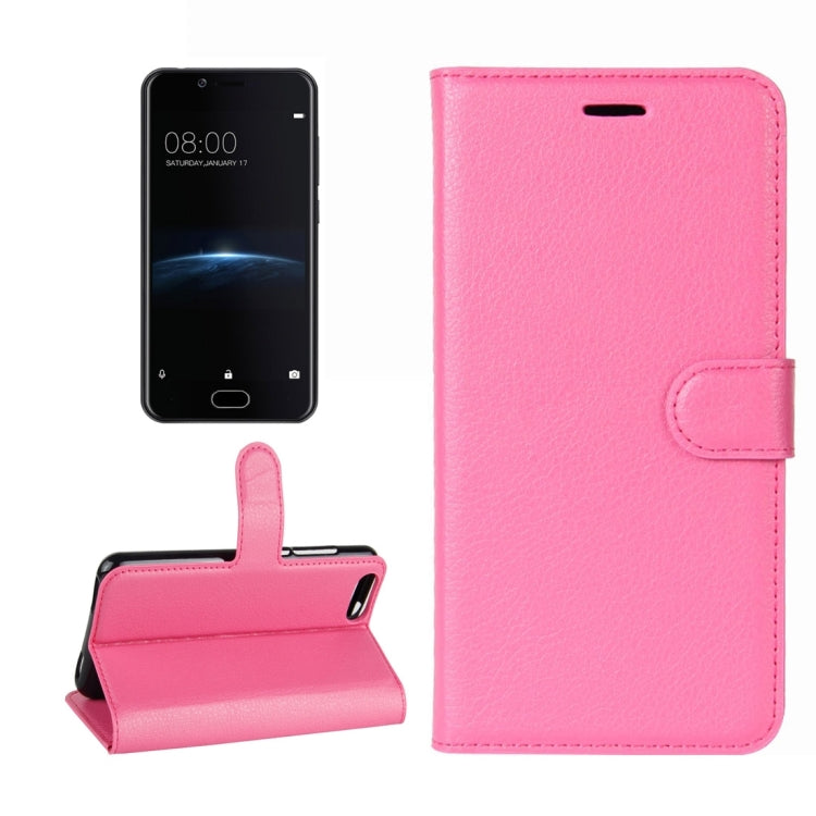 For Doogee Shoot 2 Litchi Texture Horizontal Flip Leather Case with Holder & Card Slots & Wallet