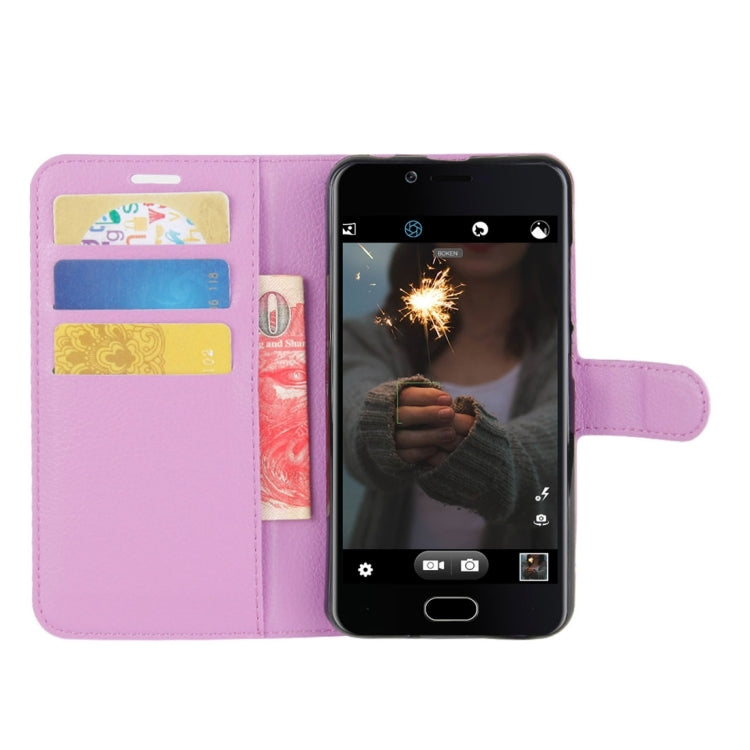 For Doogee Shoot 2 Litchi Texture Horizontal Flip Leather Case with Holder & Card Slots & Wallet