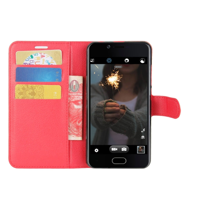 For Doogee Shoot 2 Litchi Texture Horizontal Flip Leather Case with Holder & Card Slots & Wallet