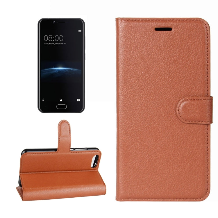 For Doogee Shoot 2 Litchi Texture Horizontal Flip Leather Case with Holder & Card Slots & Wallet