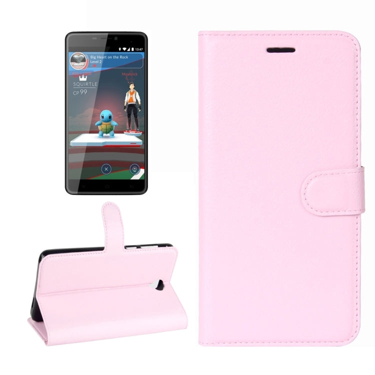 For Cubot Max Litchi Texture Horizontal Flip Leather Case with Holder & Card Slots & Wallet