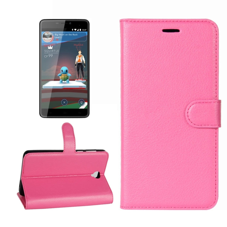 For Cubot Max Litchi Texture Horizontal Flip Leather Case with Holder & Card Slots & Wallet