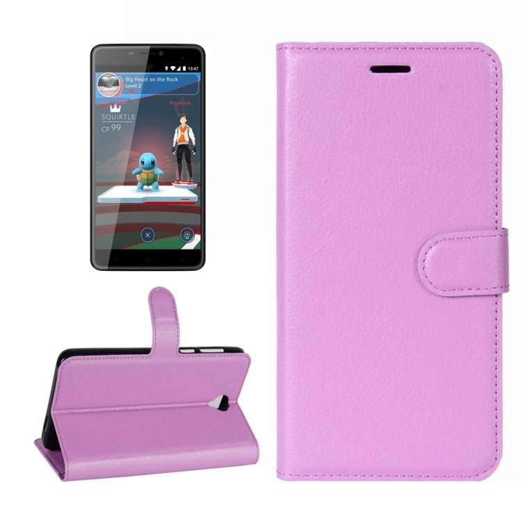 For Cubot Max Litchi Texture Horizontal Flip Leather Case with Holder & Card Slots & Wallet