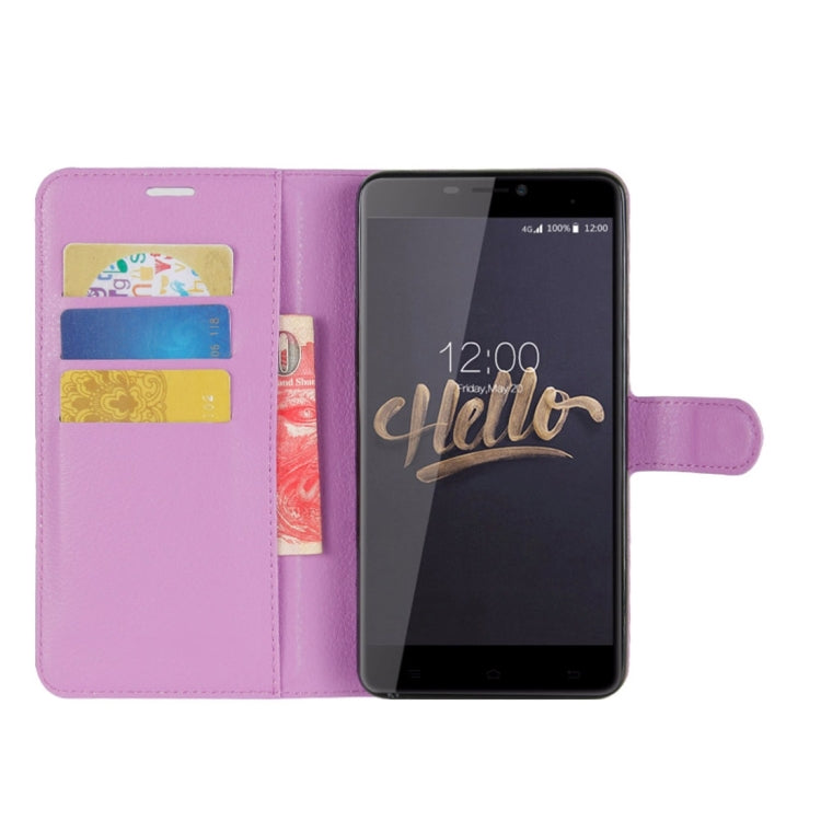 For Cubot Max Litchi Texture Horizontal Flip Leather Case with Holder & Card Slots & Wallet