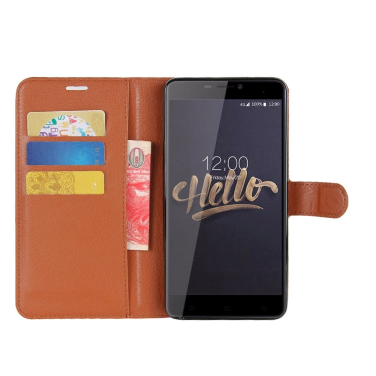 For Cubot Max Litchi Texture Horizontal Flip Leather Case with Holder & Card Slots & Wallet