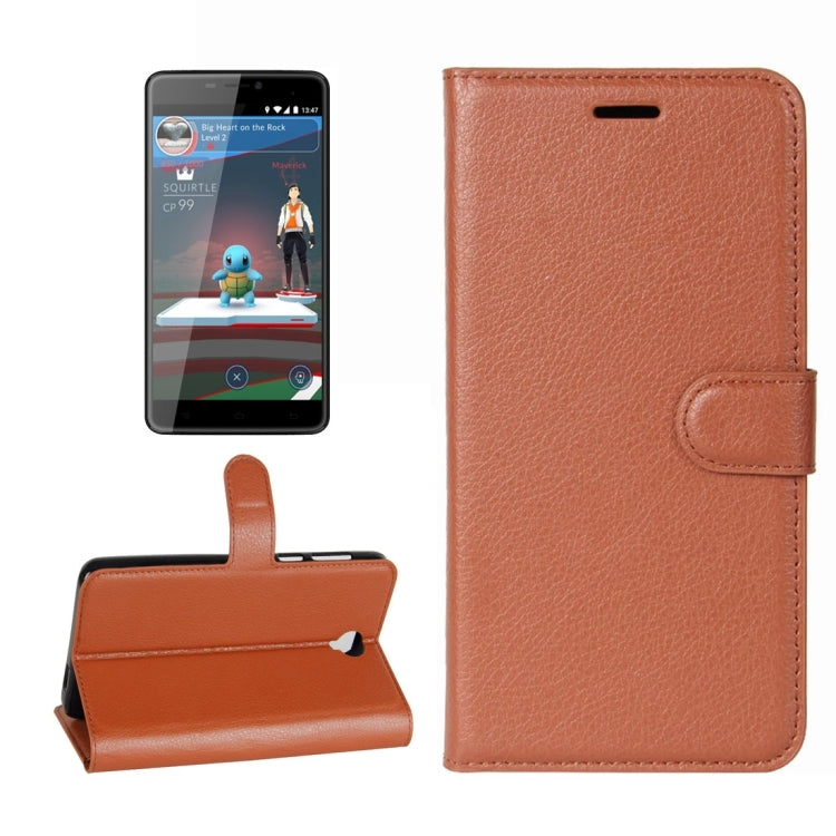 For Cubot Max Litchi Texture Horizontal Flip Leather Case with Holder & Card Slots & Wallet